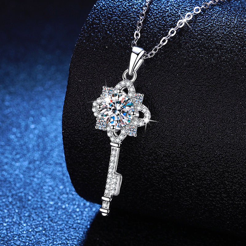 Clover Key Radiance Pendant Necklace