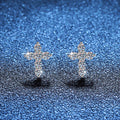 Cross Sparkle Stud Earrings