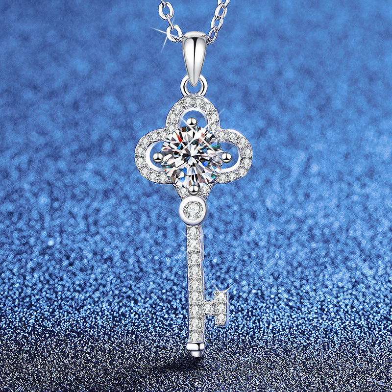 Crown Key Radiance Pendant Necklace