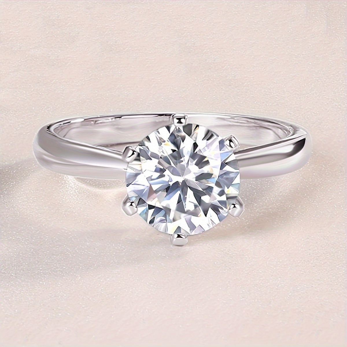 Solitaire Studio Round Six-Prong Icon Ring