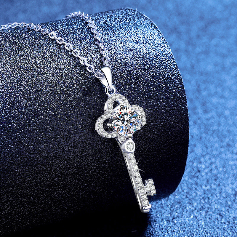 Crown Key Radiance Pendant Necklace