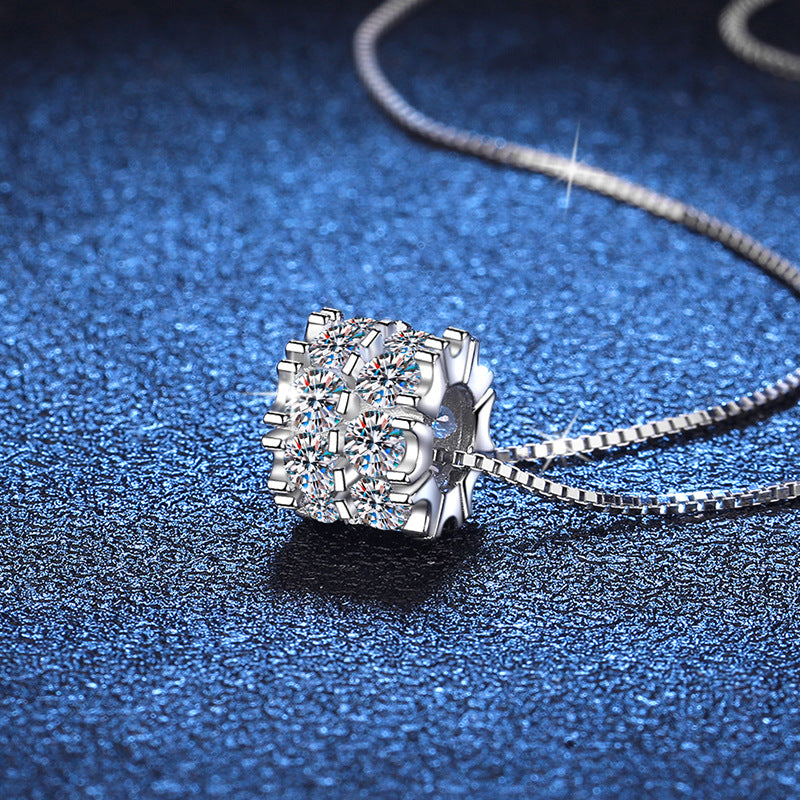 Crown Cushion Sparkle Pendant Necklace