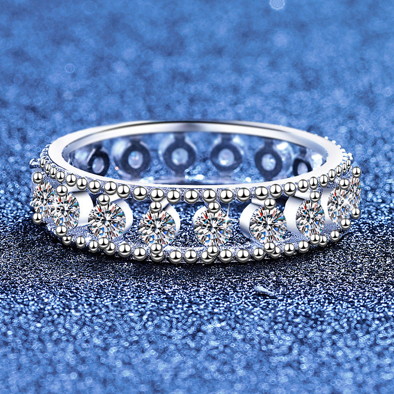 Starlit Row Eternity Sparkle Band Ring