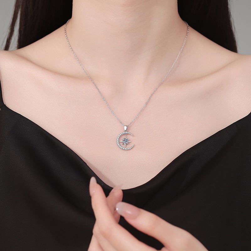 Moonstar Compass Pendant Necklace