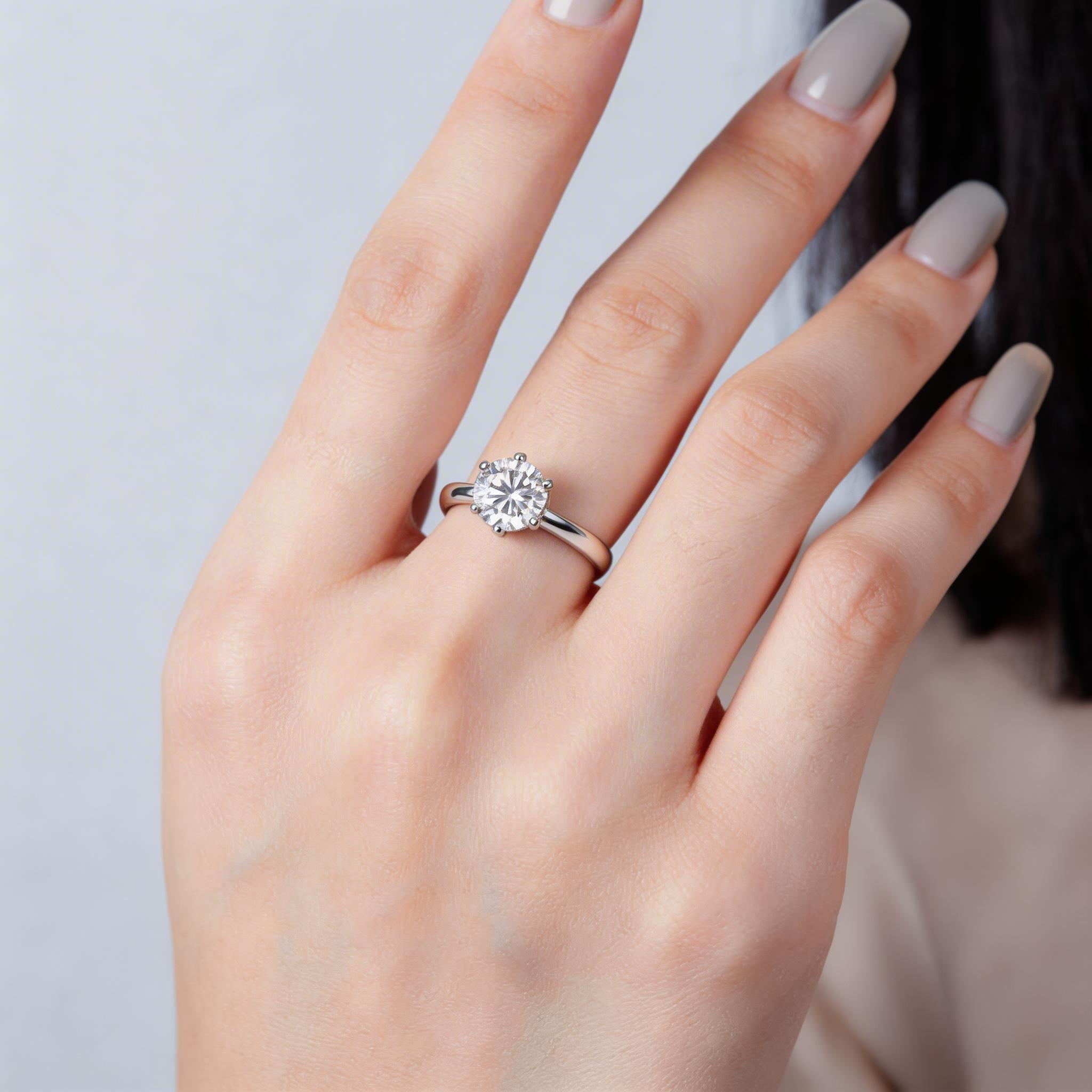 Solitaire Studio Round Six-Prong Icon Ring