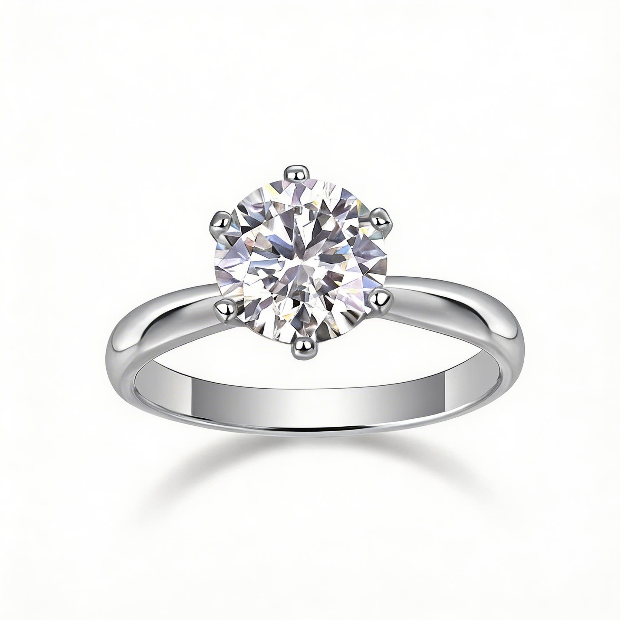 Solitaire Studio Round Six-Prong Icon Ring