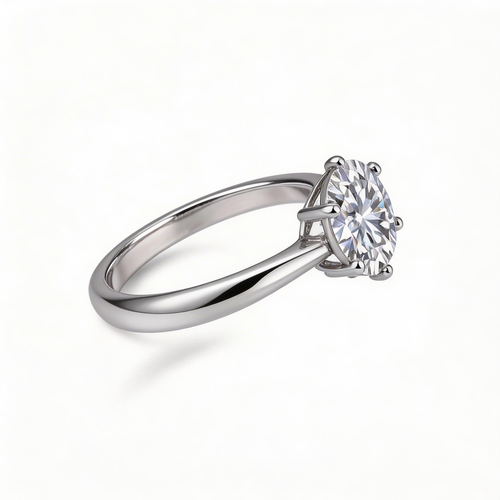 Solitaire Studio Round Six-Prong Icon Ring