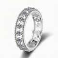 Starlit Row Eternity Sparkle Band Ring
