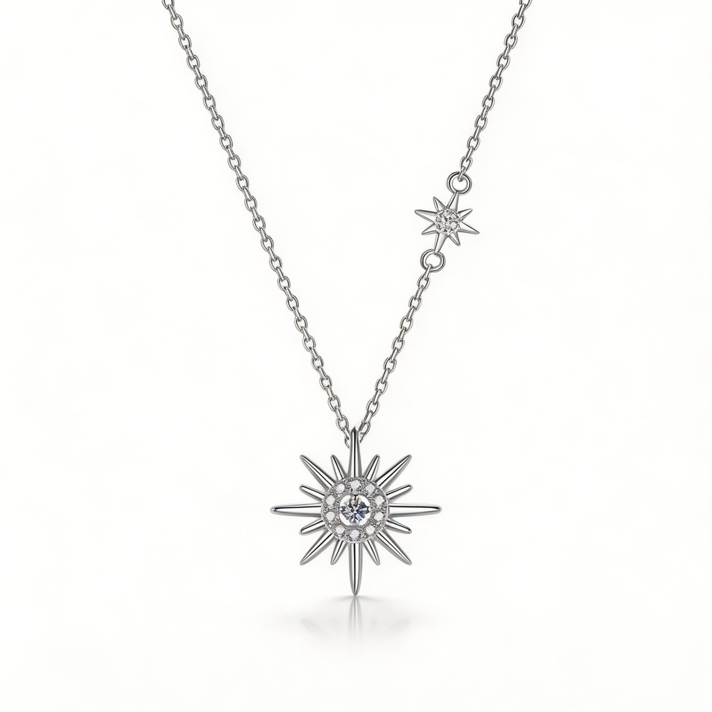 Starlight North Star Pendant Necklace