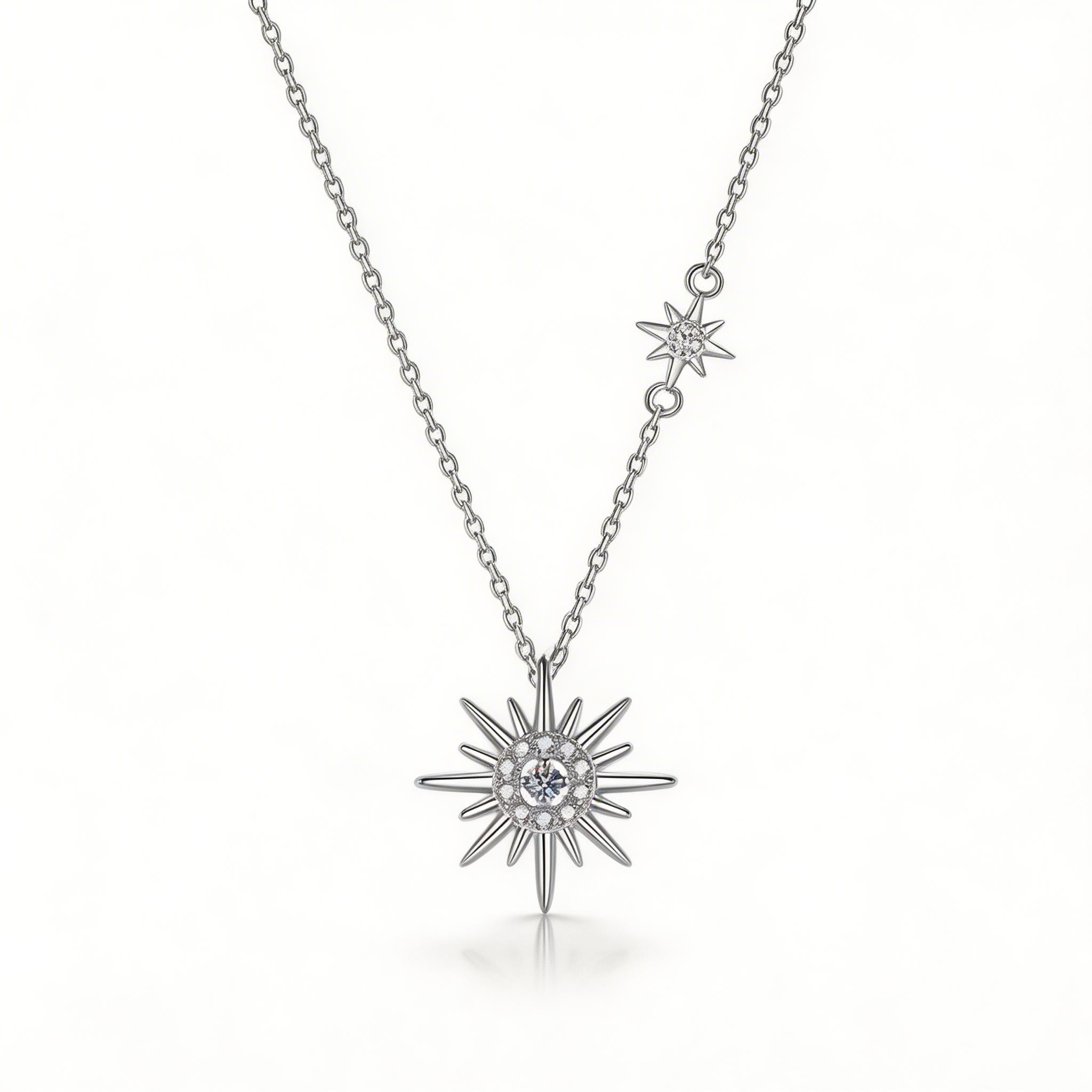 Starlight North Star Pendant Necklace