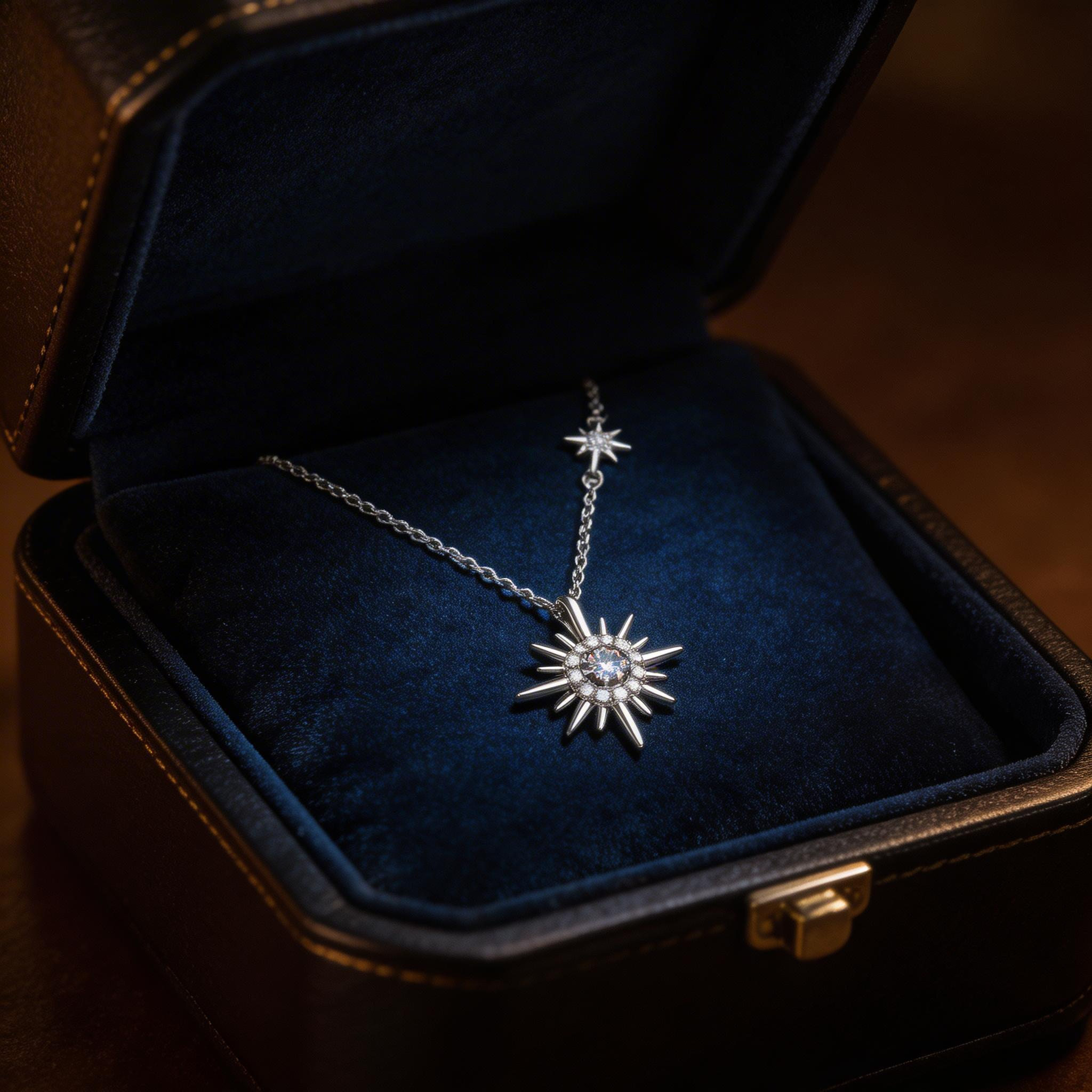 Starlight North Star Pendant Necklace