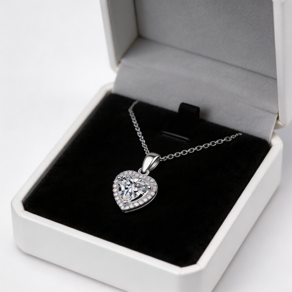 Heart Aura Radiance Pendant Necklace