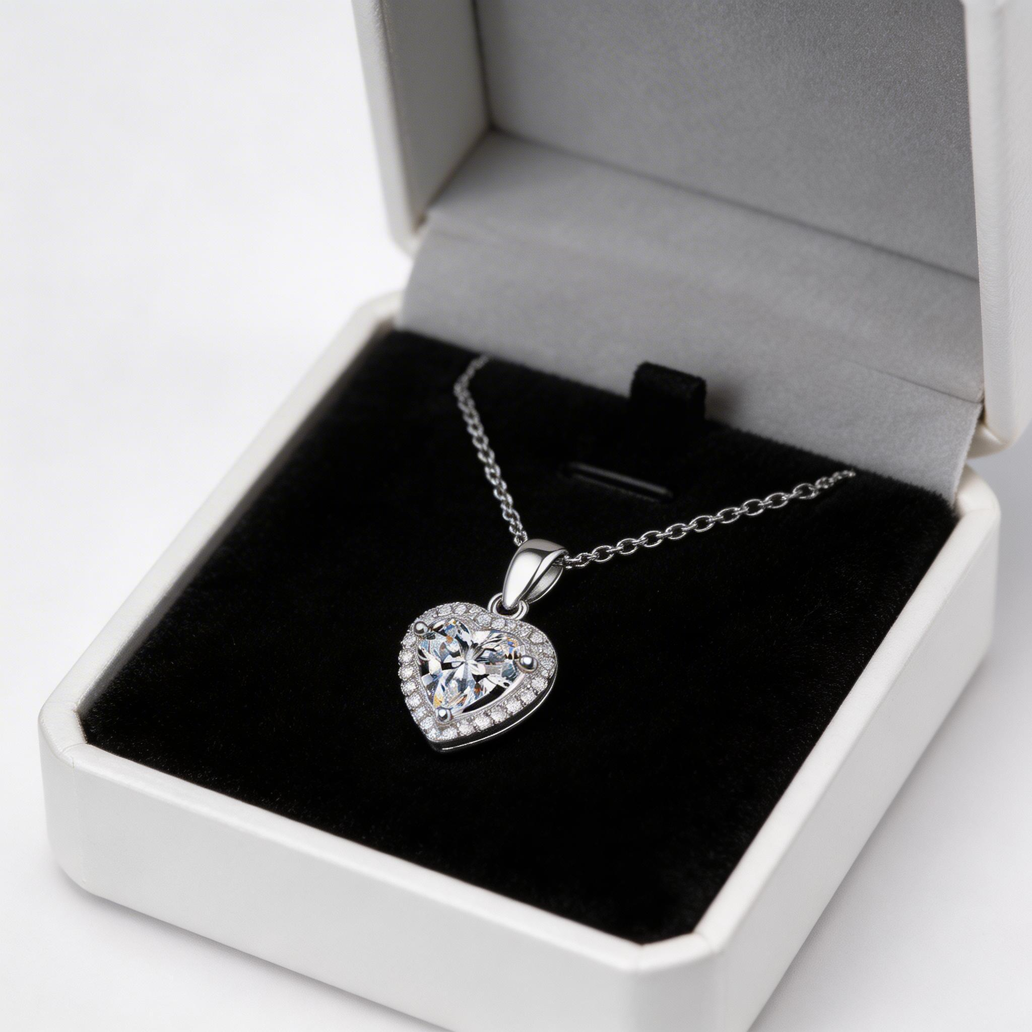 Heart Aura Radiance Pendant Necklace