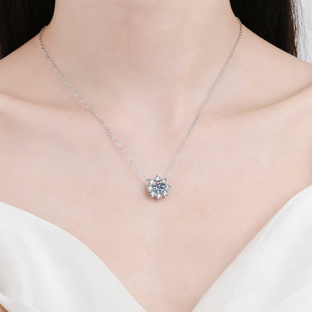 Sunflower Bloom Pendant Necklace