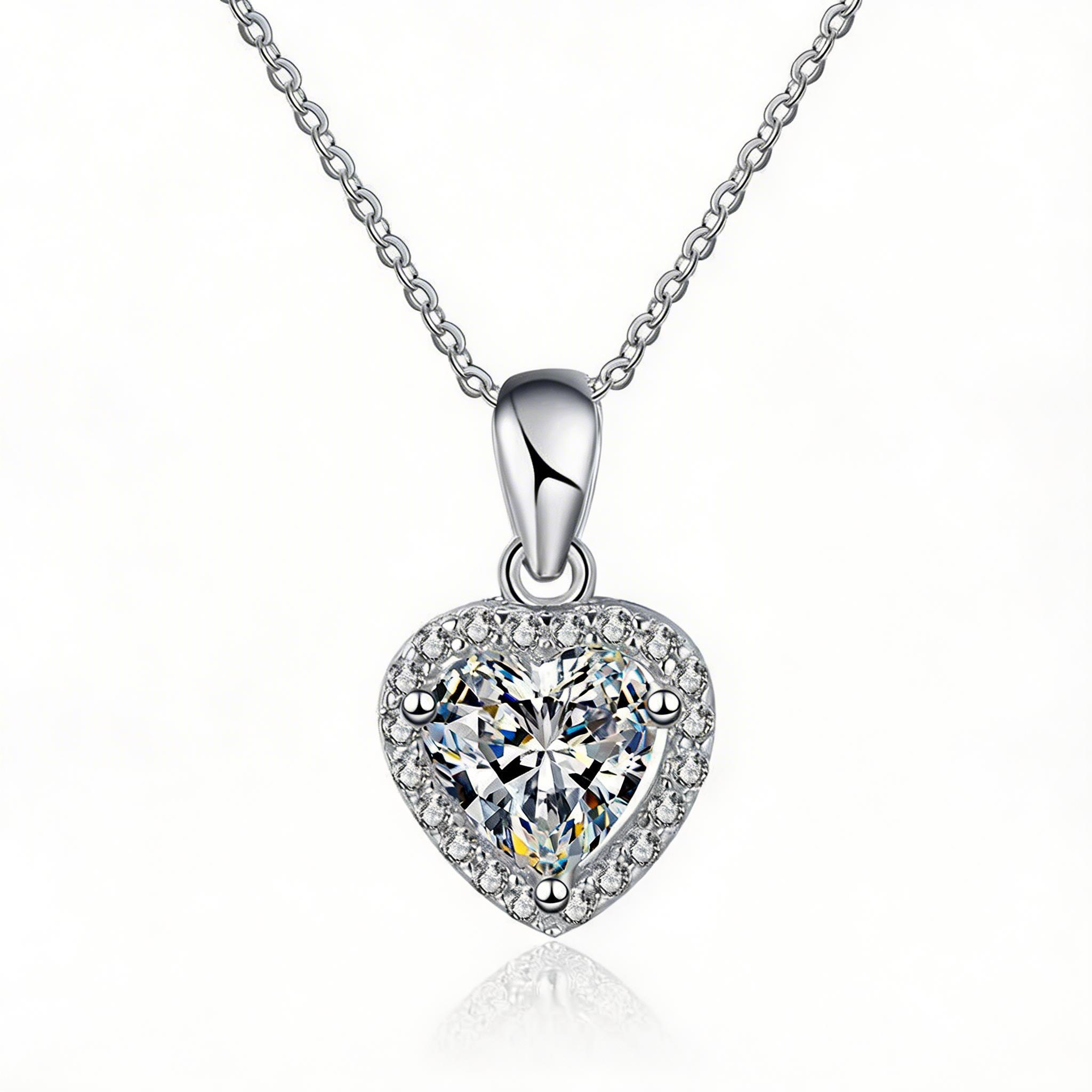 Heart Aura Radiance Pendant Necklace