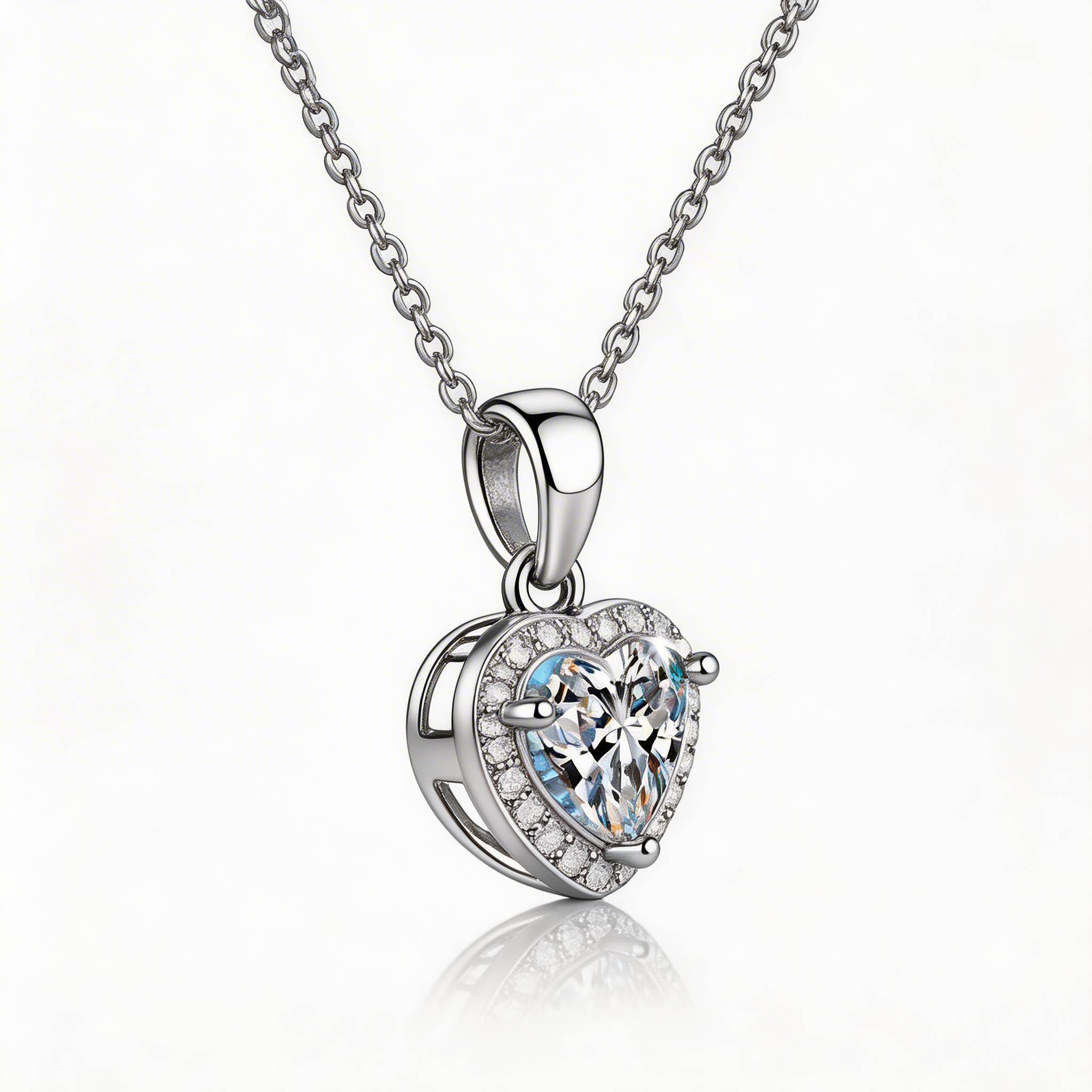 Heart Aura Radiance Pendant Necklace