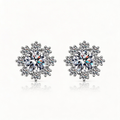 Snowflower Cluster Stud Earrings