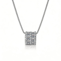 Crown Cushion Sparkle Pendant Necklace