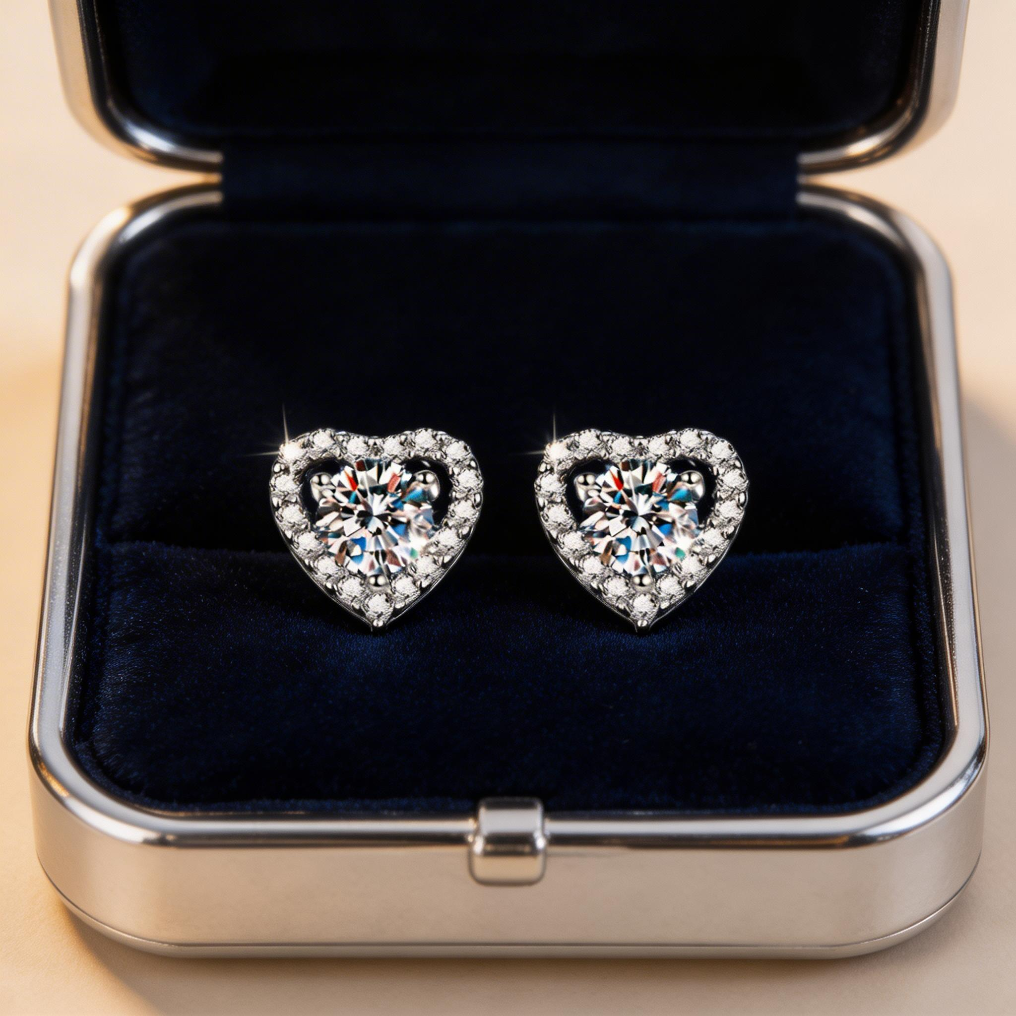 Heart Radiance Pendant Earrings