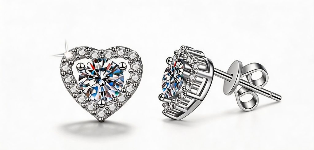Heart Radiance Pendant Earrings