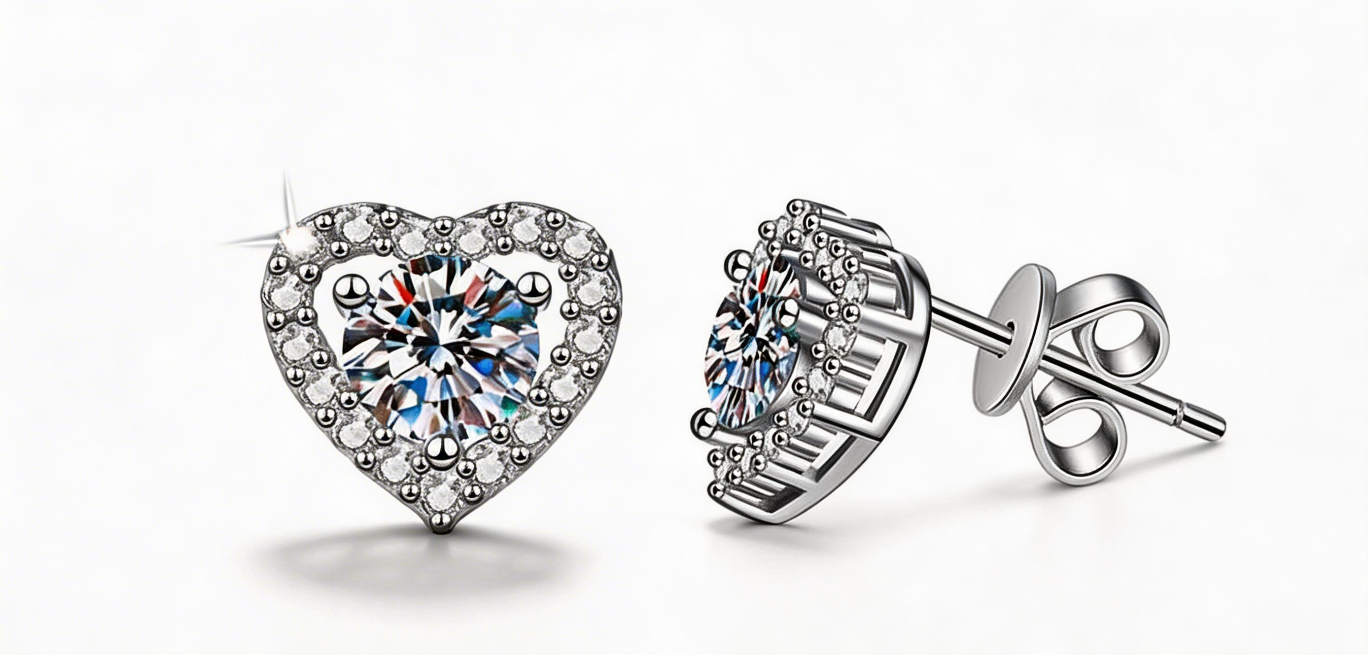 Heart Radiance Pendant Earrings