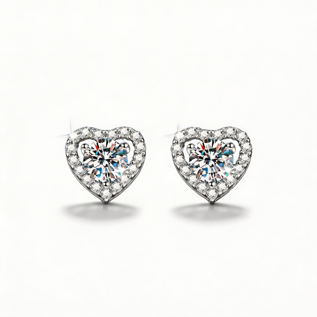 Heart Radiance Pendant Earrings