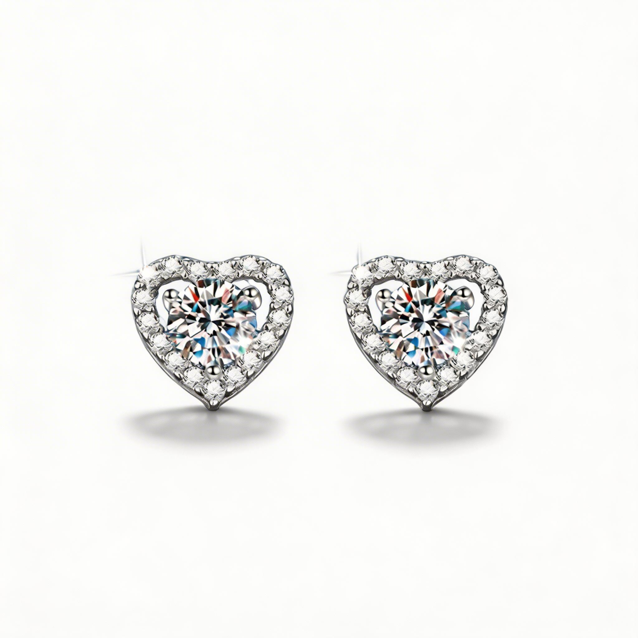 Heart Radiance Pendant Earrings