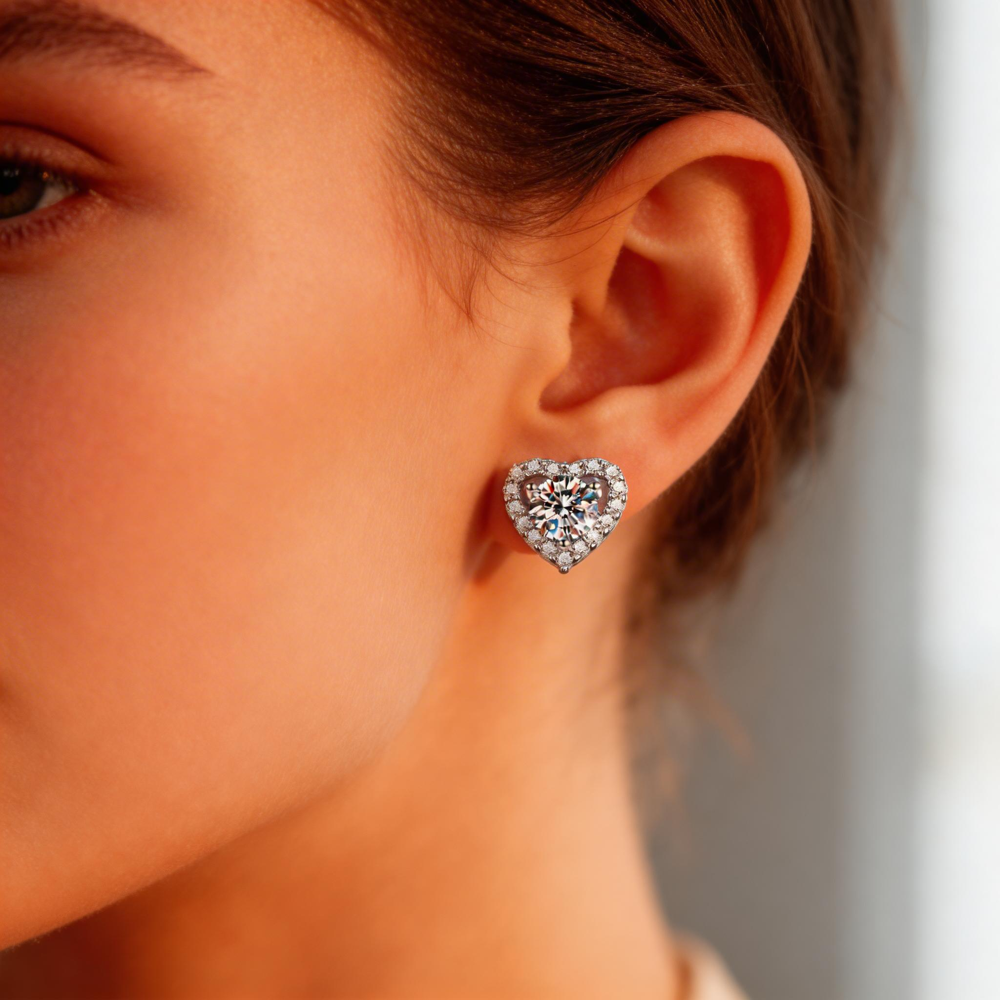 Heart Radiance Pendant Earrings
