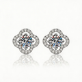 Clover Radiance Stud Earrings