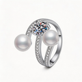 Pearl Twist Duo Ring