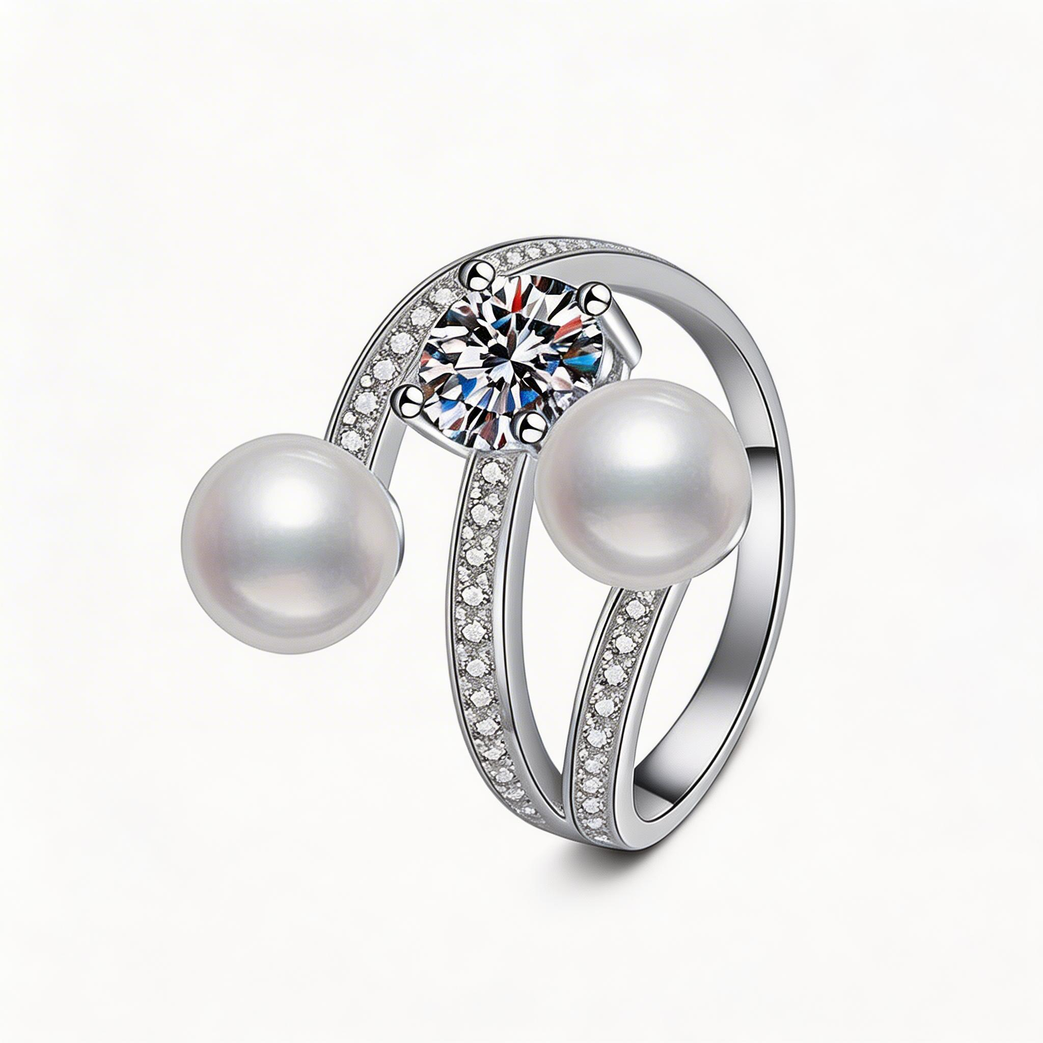 Pearl Twist Duo Ring