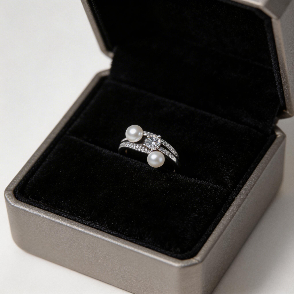 Pearl Twist Duo Ring