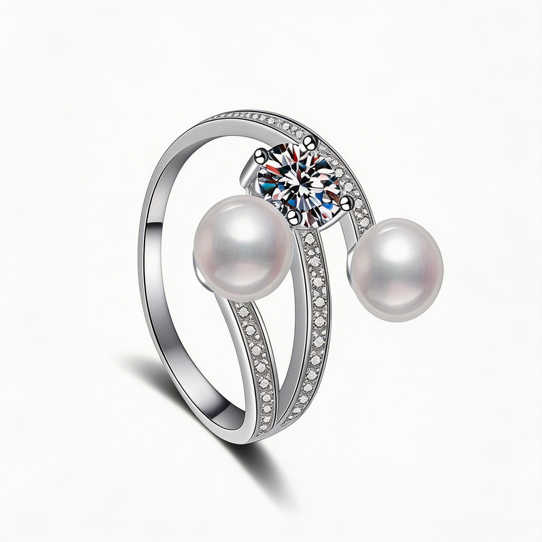 Pearl Twist Duo Ring