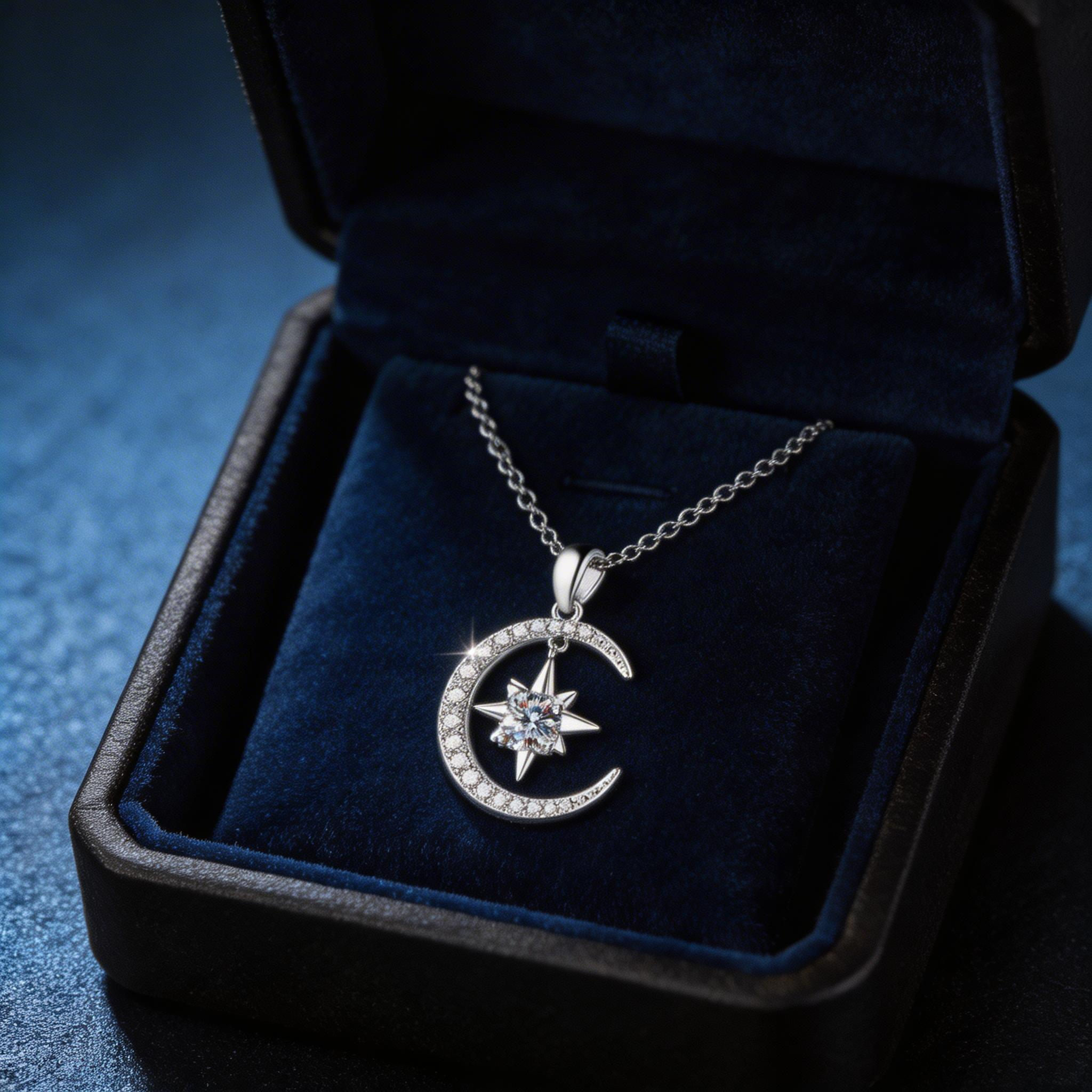 Moonstar Compass Pendant Necklace