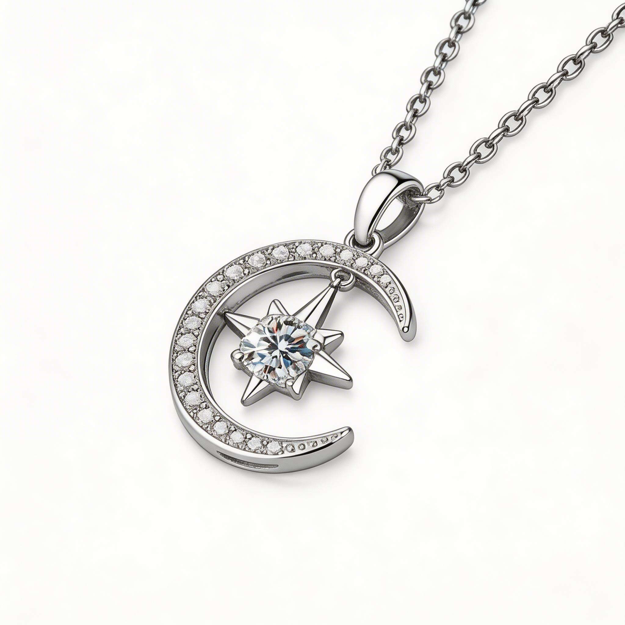 Moonstar Compass Pendant Necklace