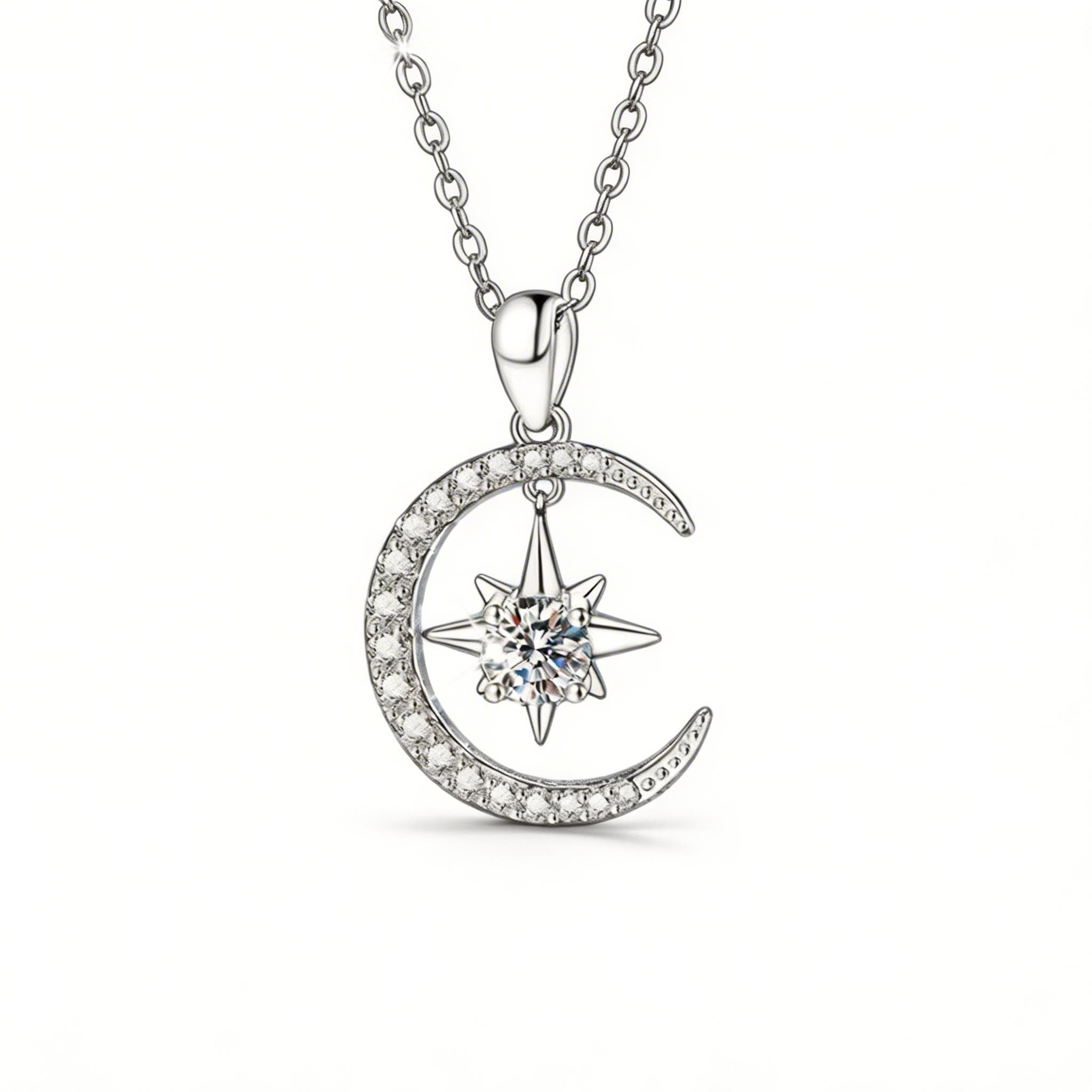 Moonstar Compass Pendant Necklace