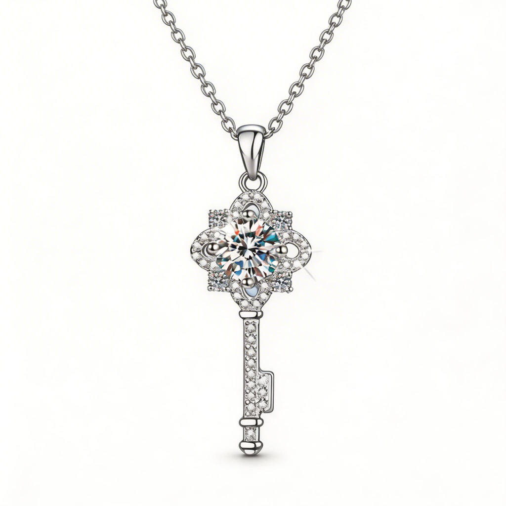 Clover Key Radiance Pendant Necklace