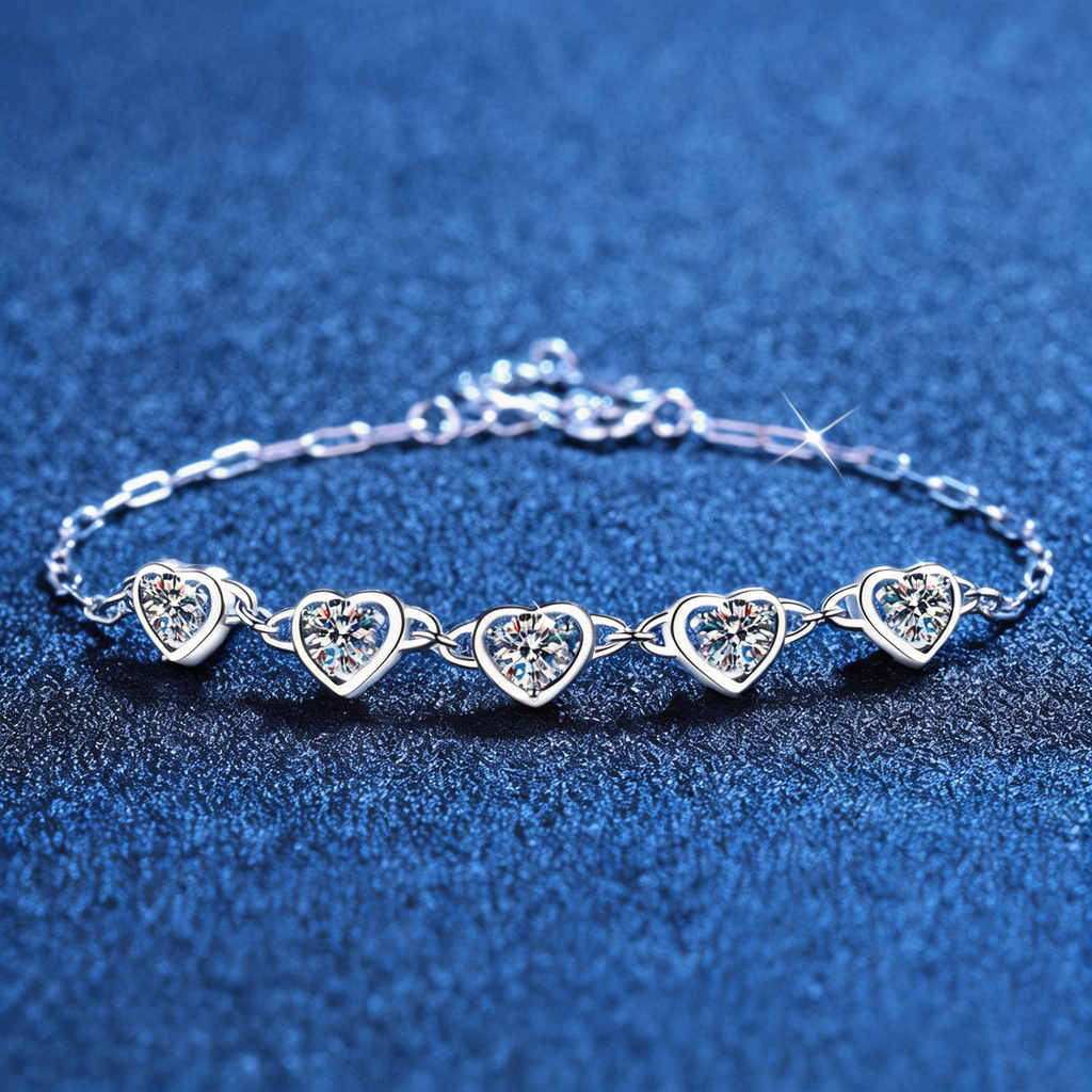 Heartline Station Sparkle Bracelet
