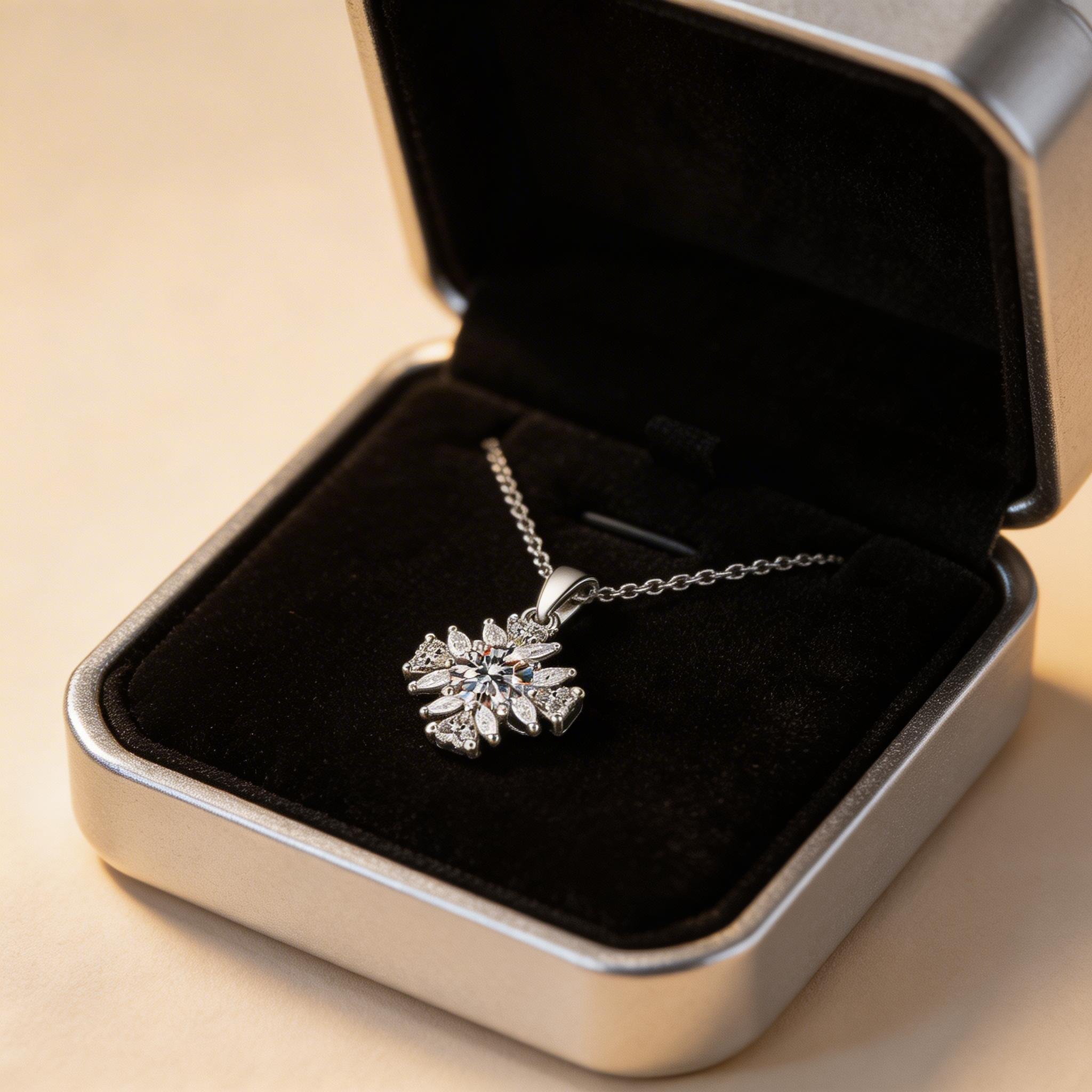 Sunburst Bloom Pendant Necklace