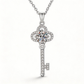Crown Key Radiance Pendant Necklace