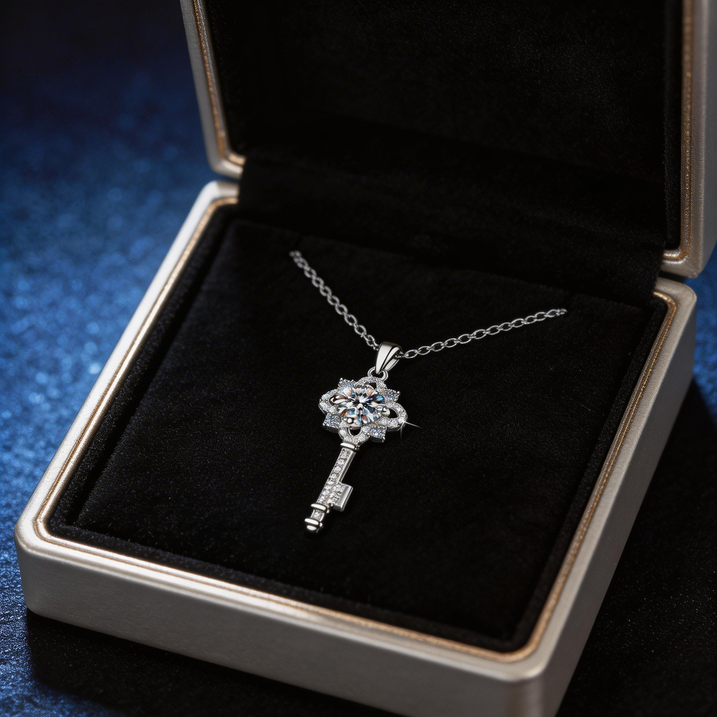 Clover Key Radiance Pendant Necklace